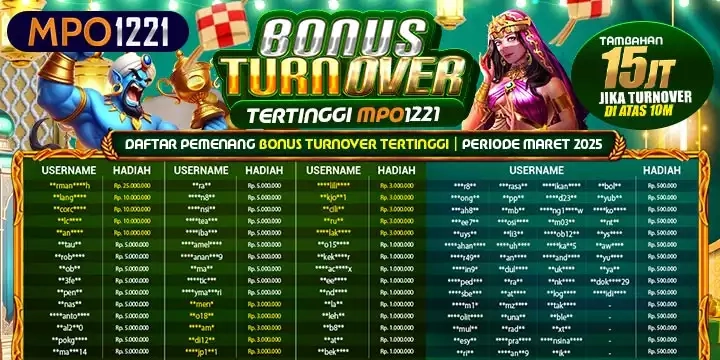 pemenang TO TERTINGGI MPO1221 MBL