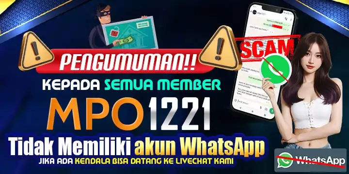 PERINGATAN PENIPUAN WHATSAPP MPO1221 MOBILE