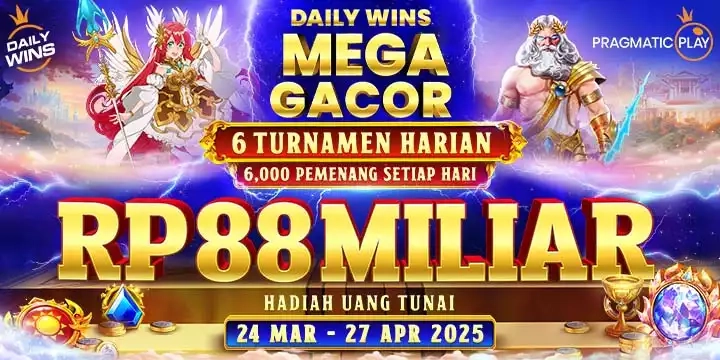 PRAGMATIC PLAY DAILY WIN MEGA GACOR 10 FEBRUARY - 24 MARCH 2025.